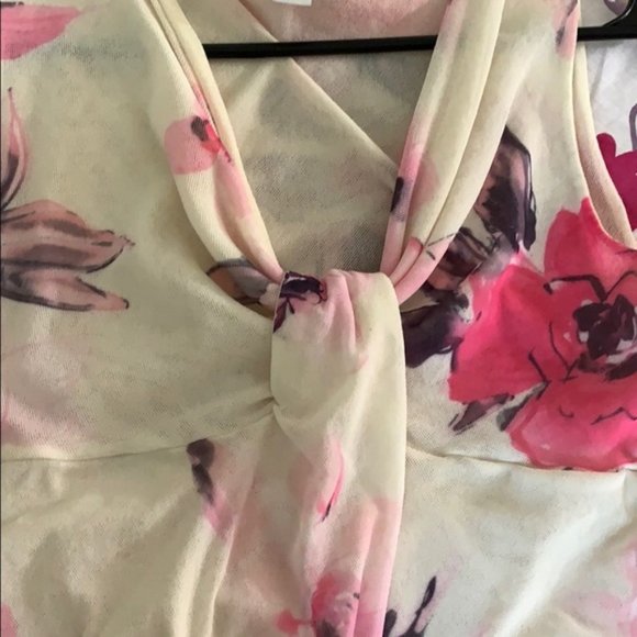 Pink Womens Floral Top - Picture 4 of 5